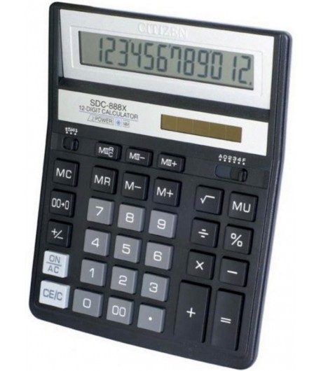 Kalkulator CITIZEN SDC 888 XBK Duży, czytelny wyświetlacz. - tanie artykuły biurowe