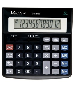 Kalkulator biurowy VECTOR CD-2455 - internetowy sklep papierniczy