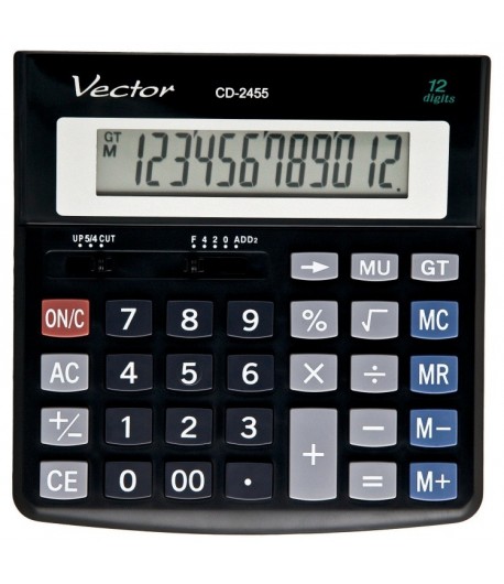 Kalkulator biurowy VECTOR CD-2455 - tanie artykuły biurowe