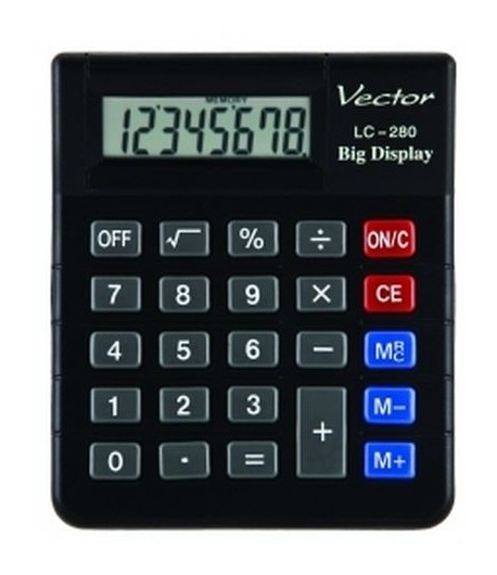 Kalkulator biurowy VECTOR LC-280. Niewielki kalkulator na biurko. - tanie artykuły biurowe