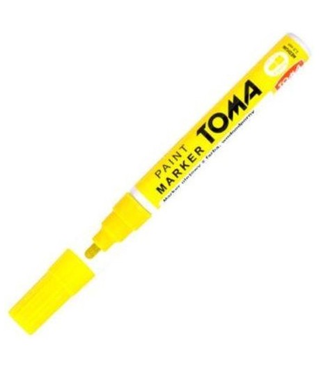 Żółty marker olejowy. Pisak olejny TOMA TO-440. - tanie artykuły biurowe