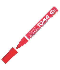 Czerwony marker olejowy Pisak olejny TOMA TO-440. - internetowy sklep papierniczy