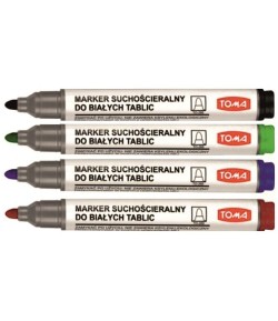 Markery do pisania po tablicach suchościeralnych Pisaki w 4 kolorach - internetowy sklep papierniczy