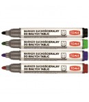 Markery do pisania po tablicach suchościeralnych Pisaki w 4 kolorach - sklep z artykułami biurowymi