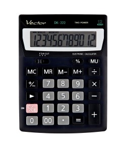 Kalkulator biurowy Vector DK 222 - sklep biurowy