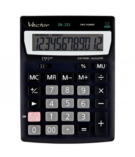 Kalkulator biurowy Vector DK 222 - tanie artykuły biurowe