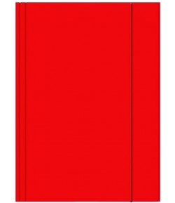 Czerwona teczka tekturowa z gumką. Format dostosowany do dokumentów A4 - internetowy sklep papierniczy