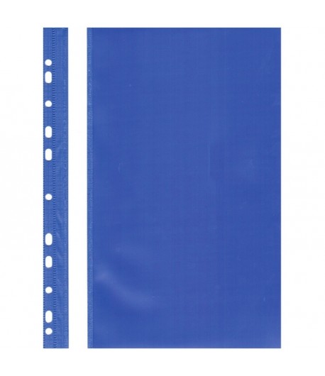 Skoroszyt twardy plastikowy wpinany Kolor niebieski - tanie artykuły biurowe
