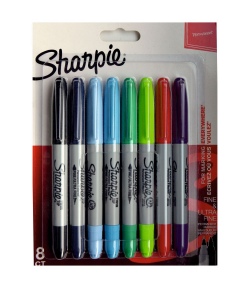 Markery SHARPIE TWIN TIP Zestaw 8 dwustronnych pisaków. - internetowy sklep papierniczy