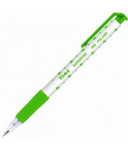 Długopis w gwiazdki firmy TOMA. Długopis Superfine 069 zielony - internetowy sklep papierniczy