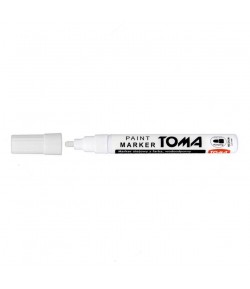 Marker TOMA olejowy biały - sklep biurowy