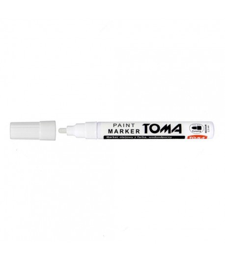 Marker olejowy biały. Paint marker TOMA TO-440. - tanie artykuły biurowe