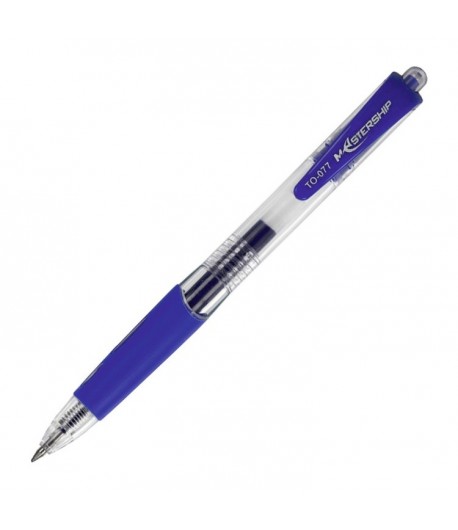Długopis żelowy. Tusz niebieski. Długopis automatyczny. TOMA Mastership. - tanie artykuły biurowe