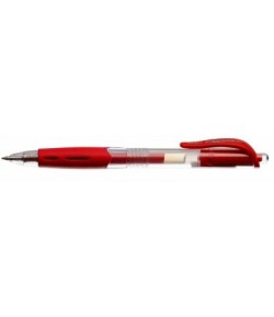 Długopis żelowy czerwony. Długopis automatyczny TOMA TO-077.  - internetowy sklep papierniczy