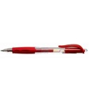 Długopis żelowy czerwony. Długopis automatyczny TOMA TO-077.  - sklep z artykułami biurowymi